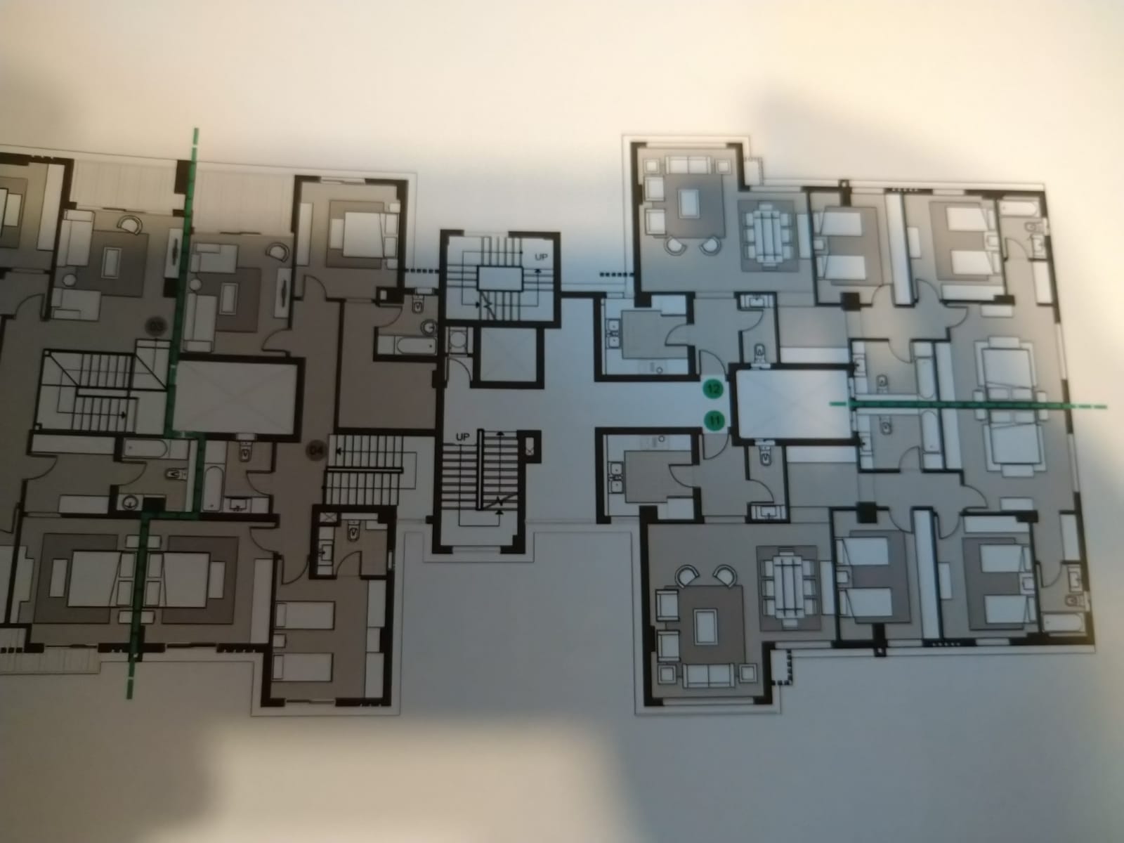 Floor plan for apartment at Sky Condos