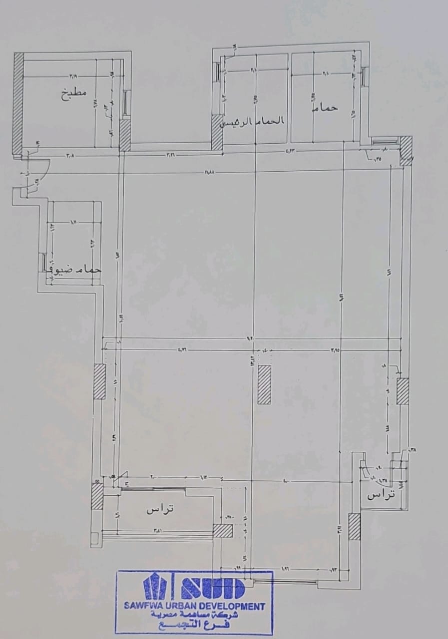 Floor plan for apartment at Capital Heights 1