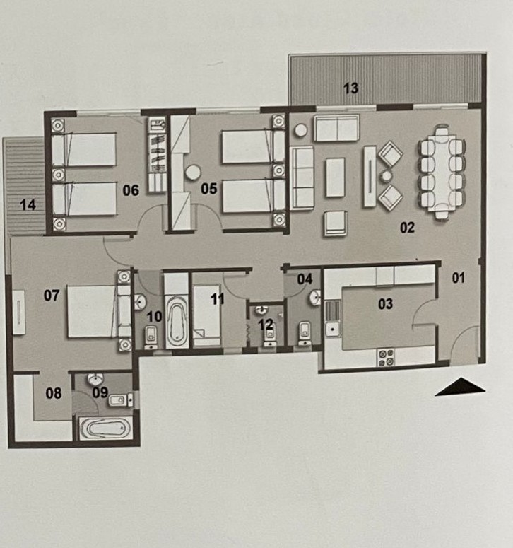 Floor plan for apartment at Il Bosco City