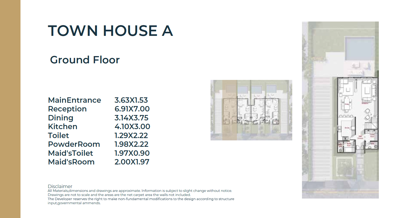 Floor plan for townhouse at Lake West