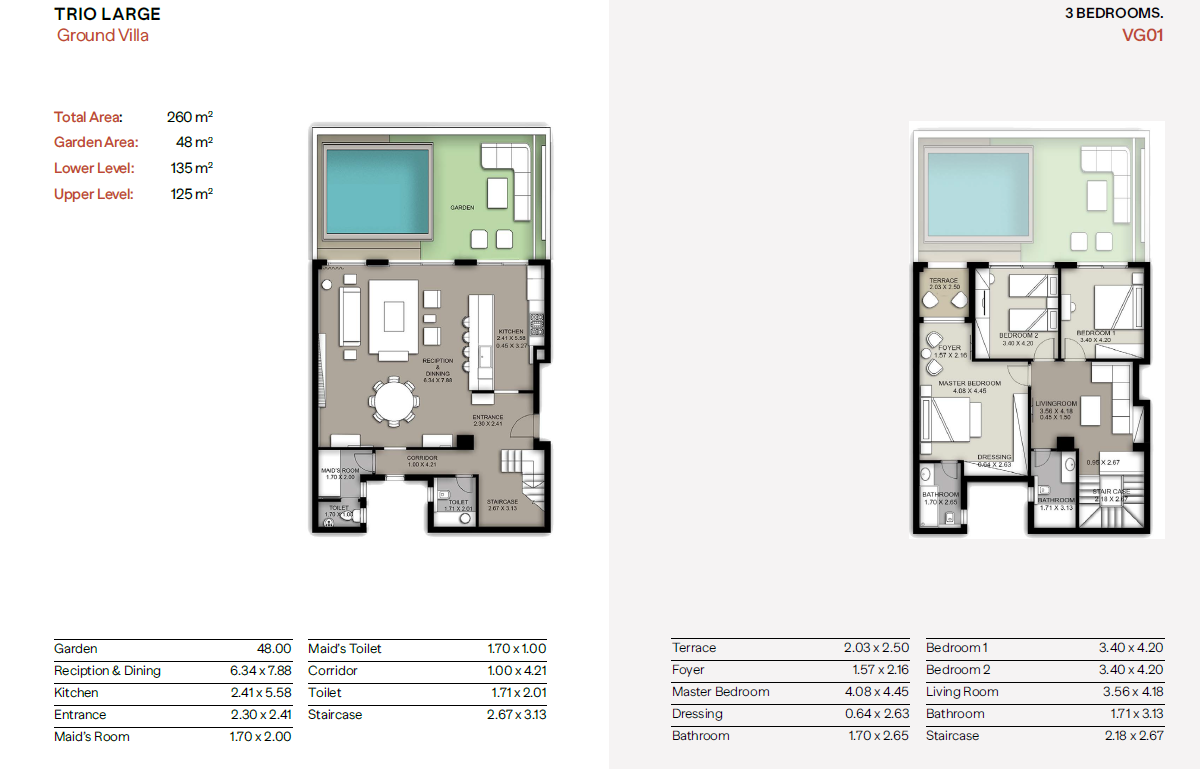 Floor plan for apartment at Trio