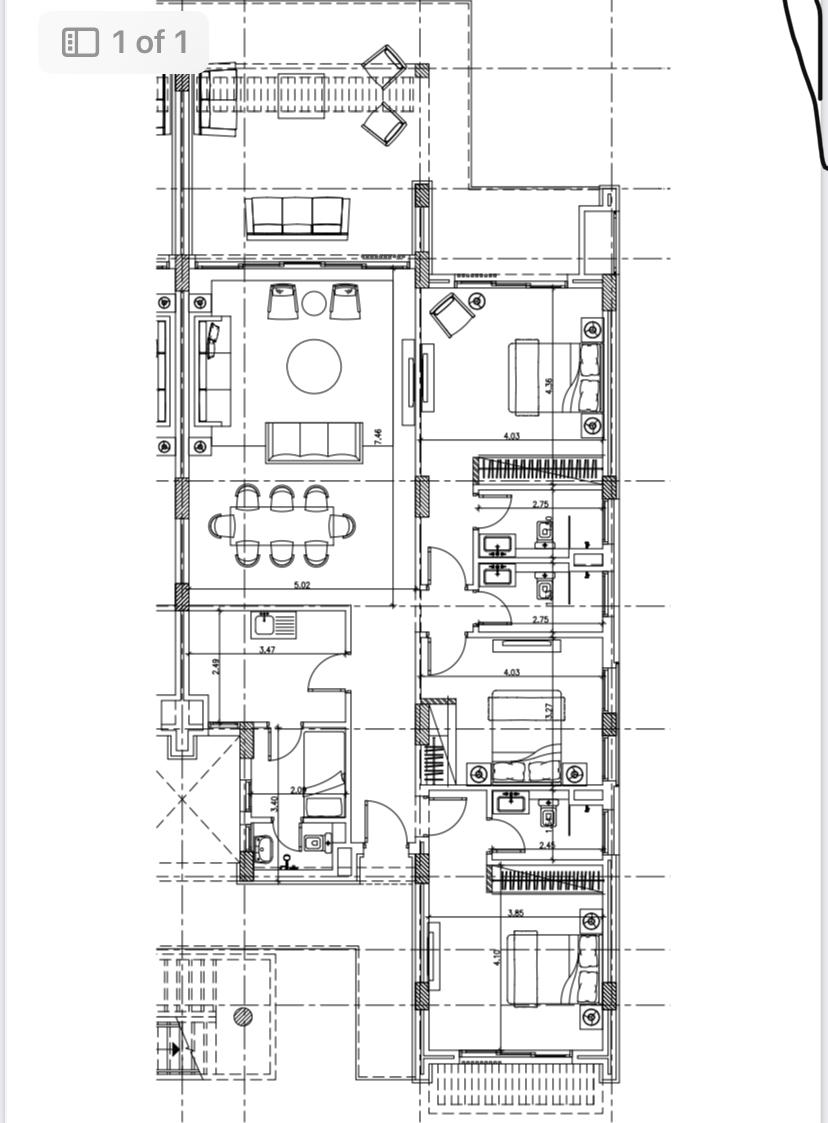 Floor plan for chalet at Silversands