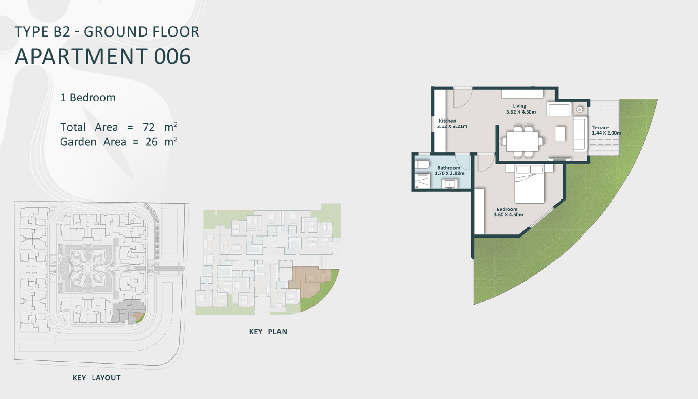 Floor plan for apartment at Cattleya
