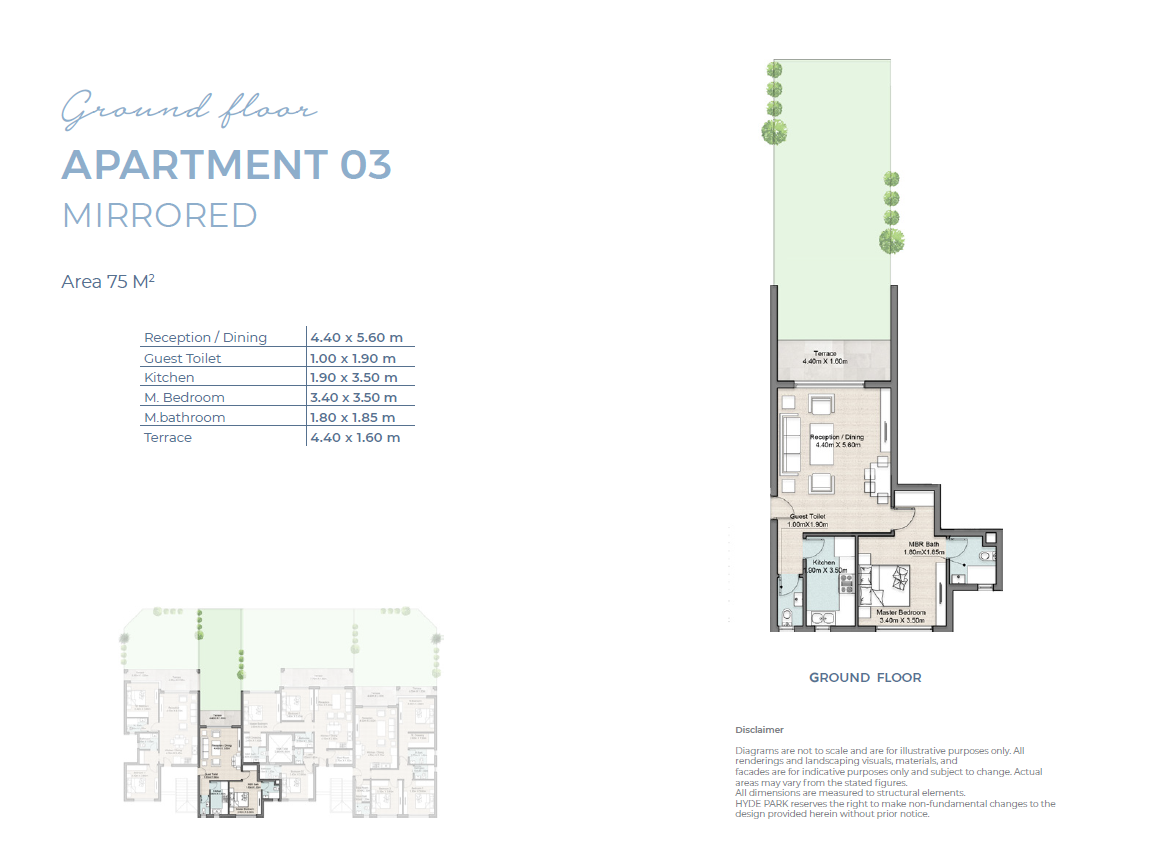 Floor plan for chalet at Hyde Park North - Seashore