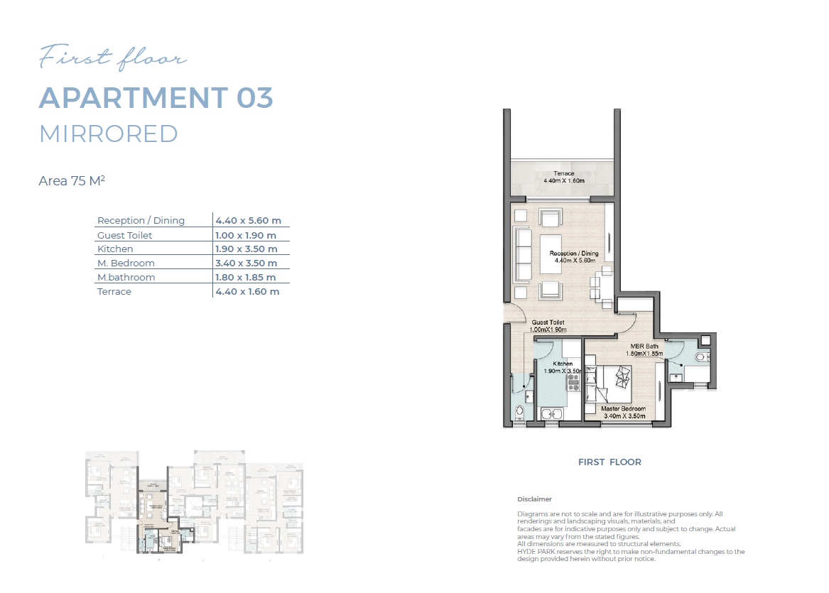 Floor plan for chalet at Hyde Park North - Seashore
