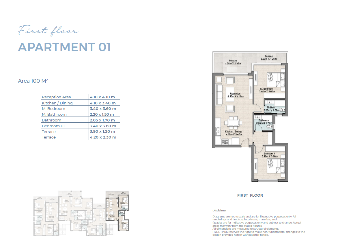 Floor plan for chalet at Hyde Park North - Seashore