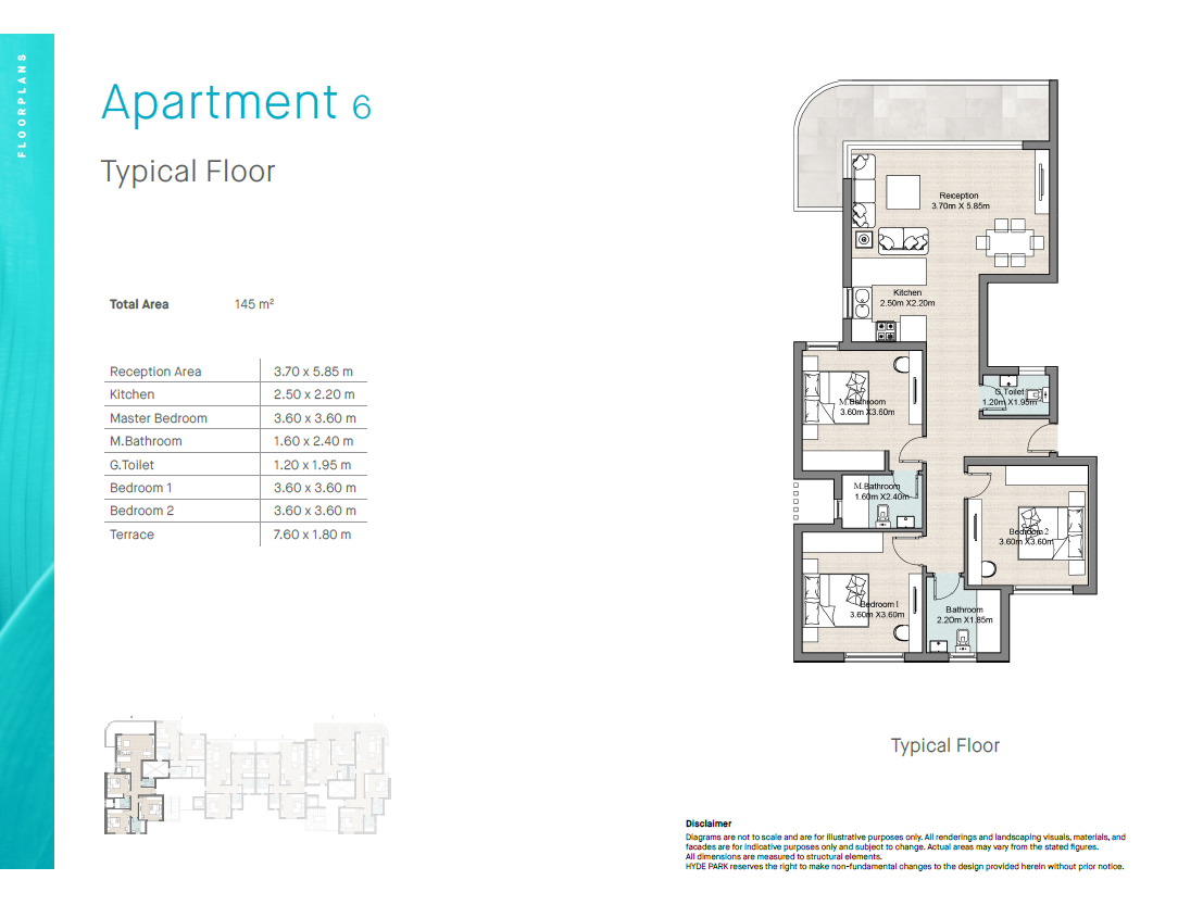 Floor plan for chalet at Hyde Park North - Seashore