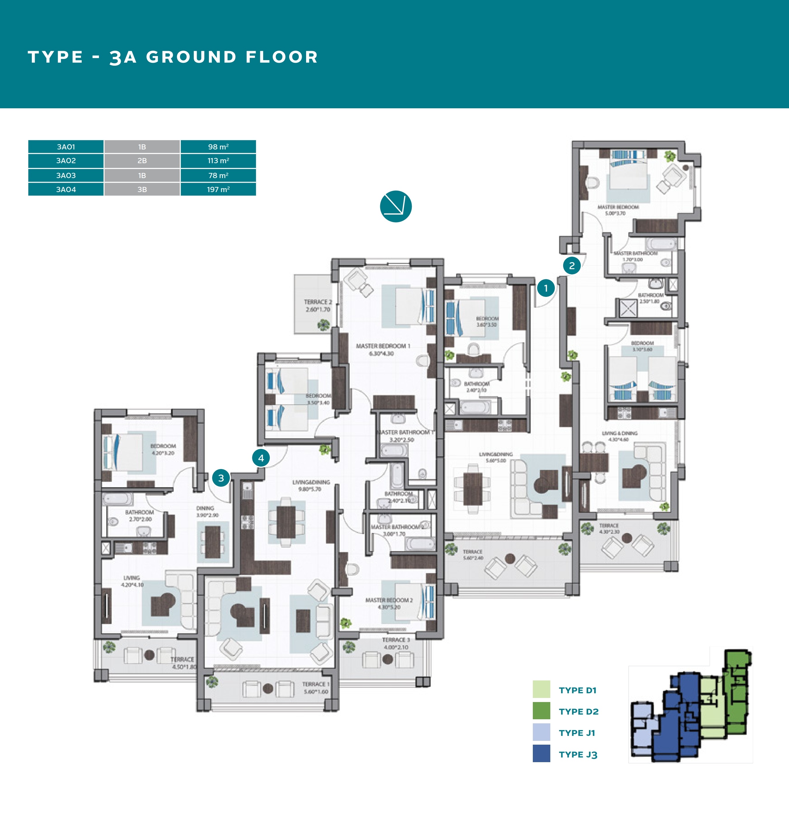 Floor plan for apartment at Soma Breeze