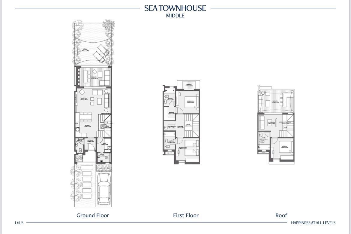 Floor plan for townhouse at LVLS Mountain View