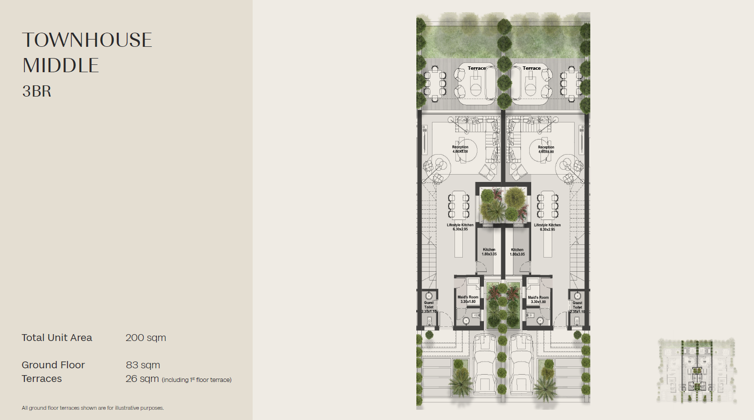Floor plan for townhouse at Hills of One