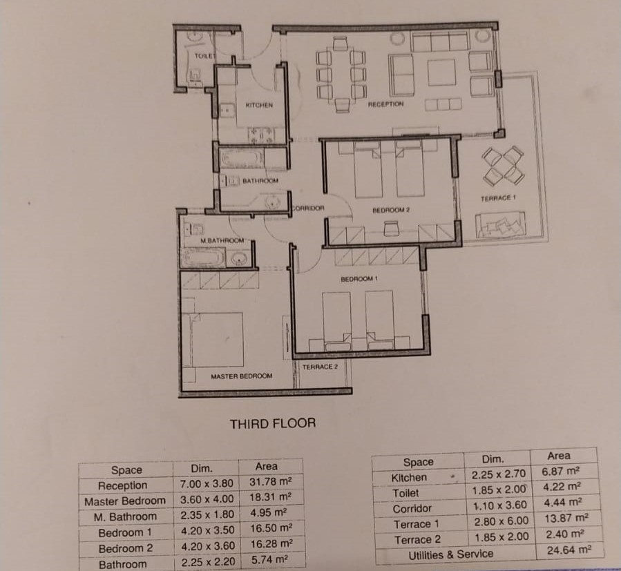 Floor plan for apartment at Mountain View iCity October