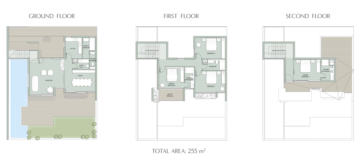 Floor plan for villa at Il Monte Galala