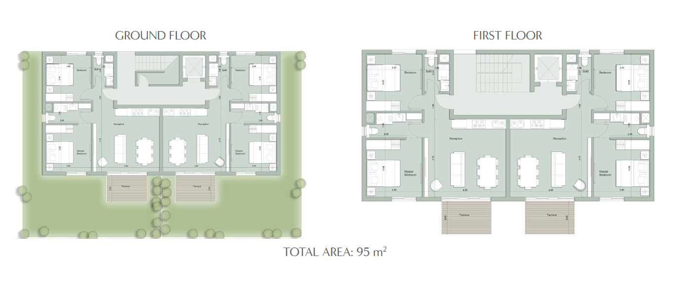 Floor plan for chalet at Il Monte Galala