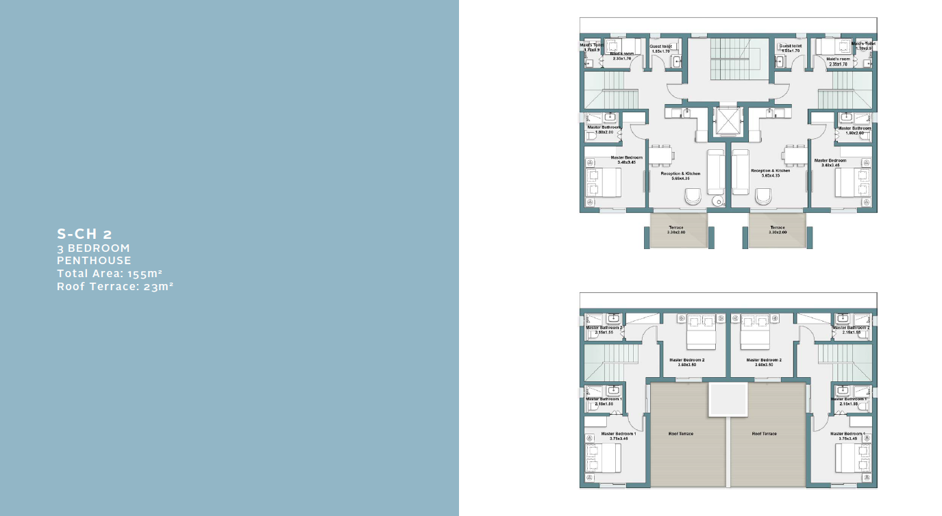 Floor plan for chalet at Fouka Bay