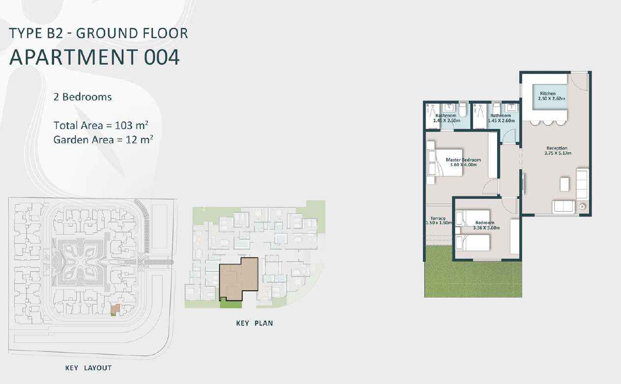 Floor plan for apartment at Cattleya