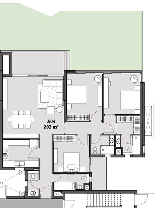 Floor plan for apartment at The View Waterway