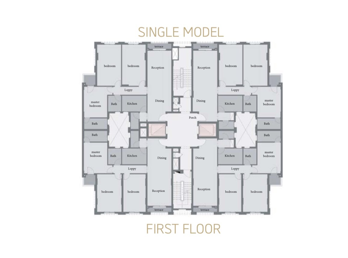 Floor plan for apartment at Sawary