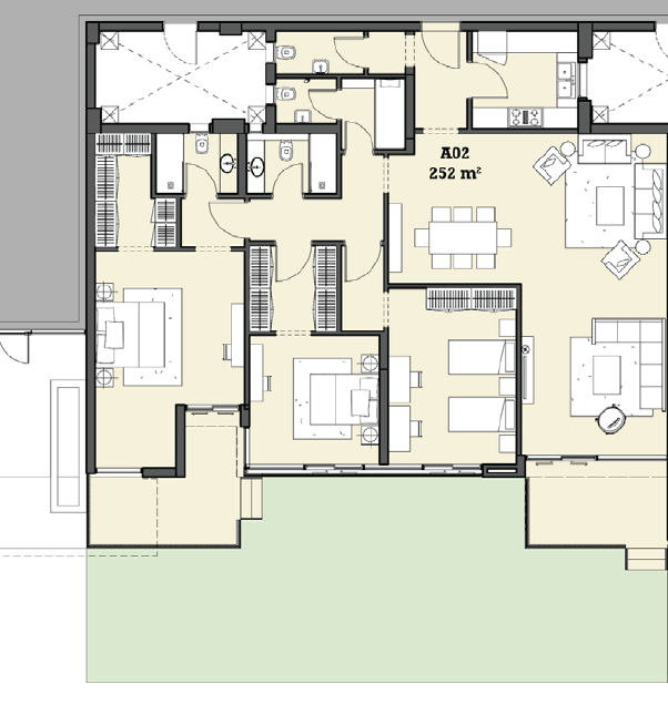 Floor plan for apartment at The View Waterway