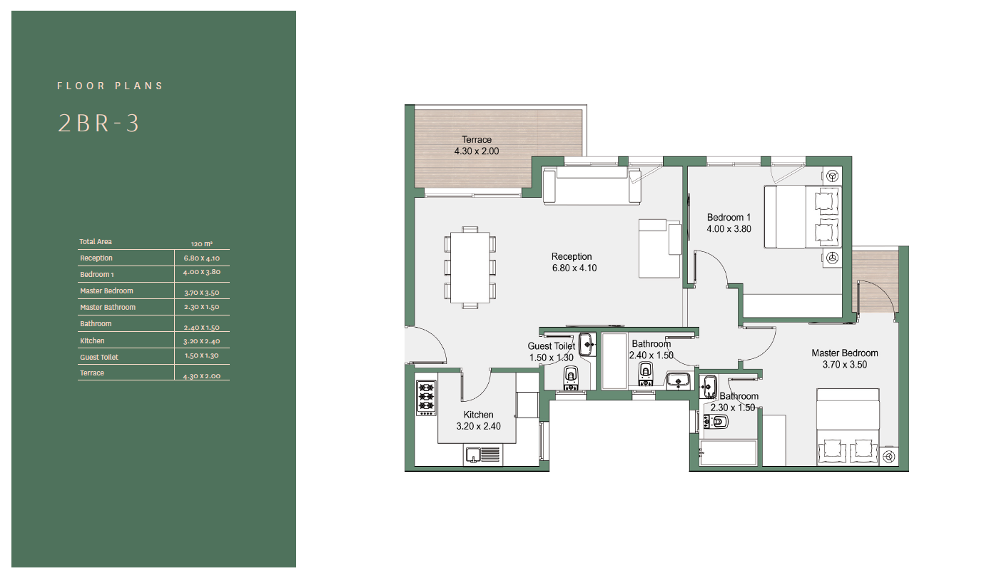 Floor plan for apartment at Rivers