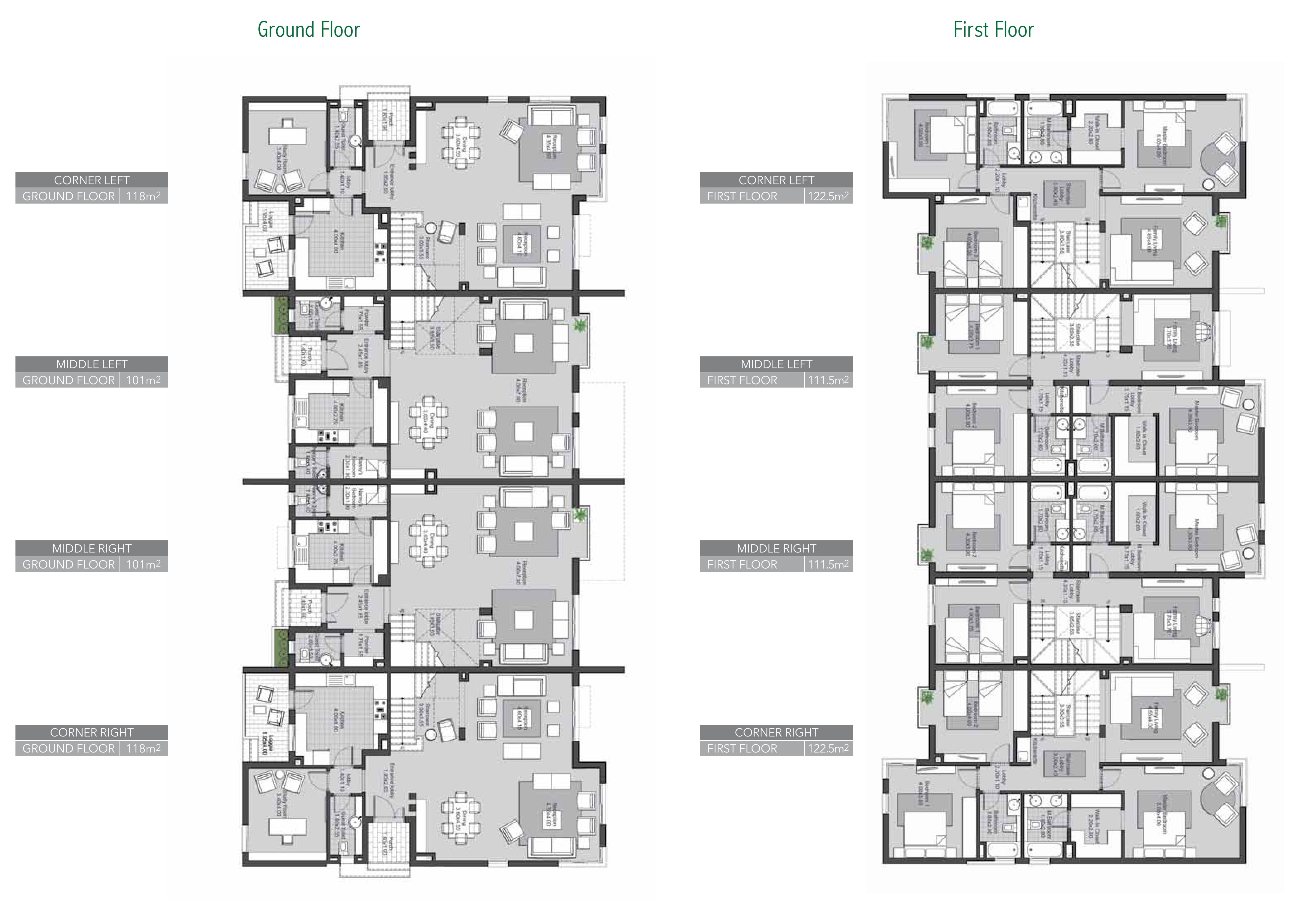 Floor plan for townhouse at Villette