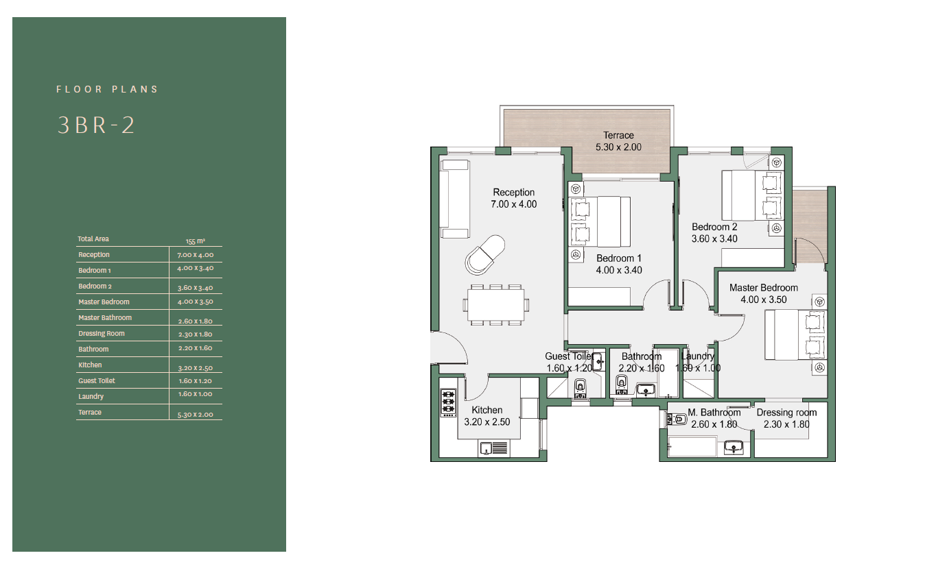 Floor plan for apartment at Rivers