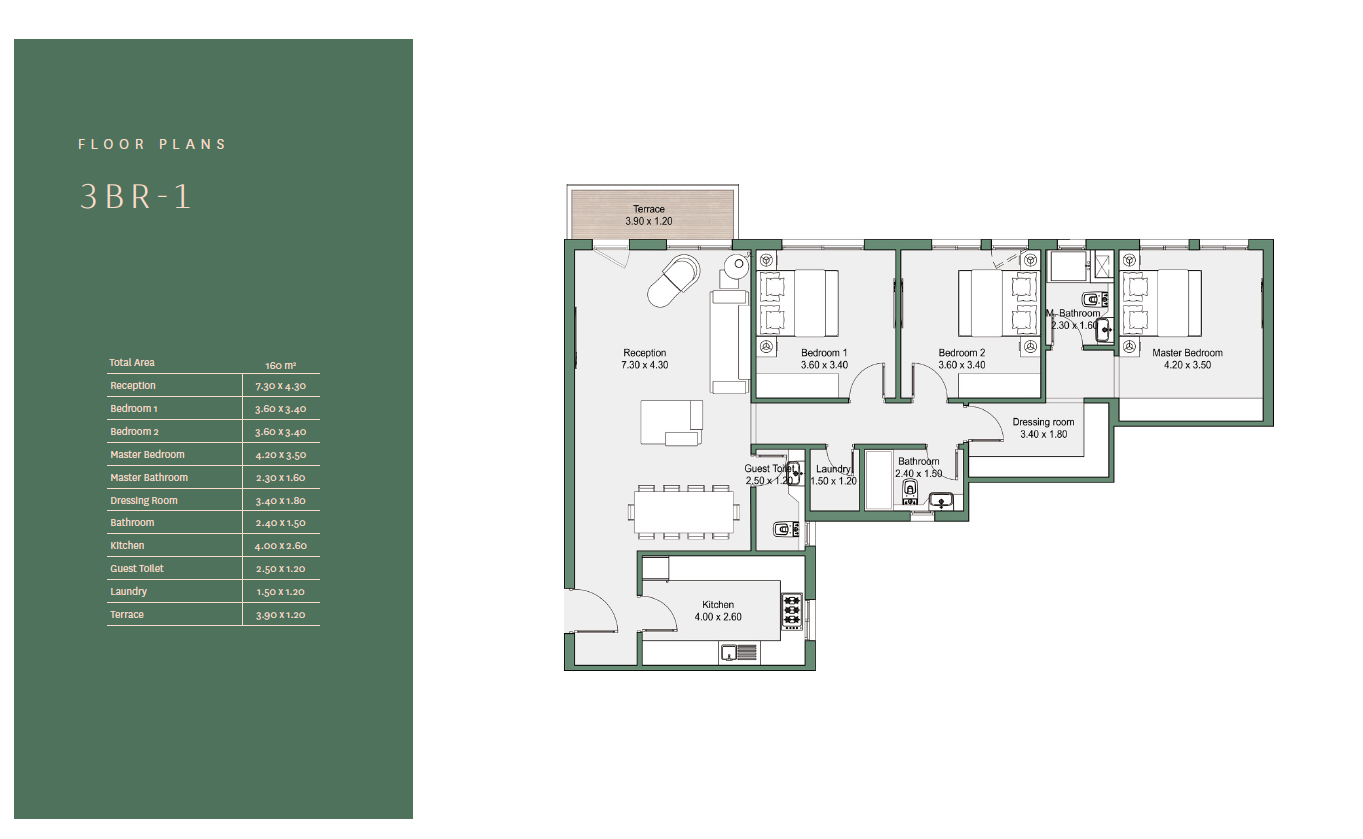Floor plan for apartment at Rivers
