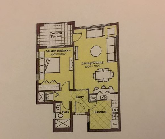 Floor plan for apartment at Marassi