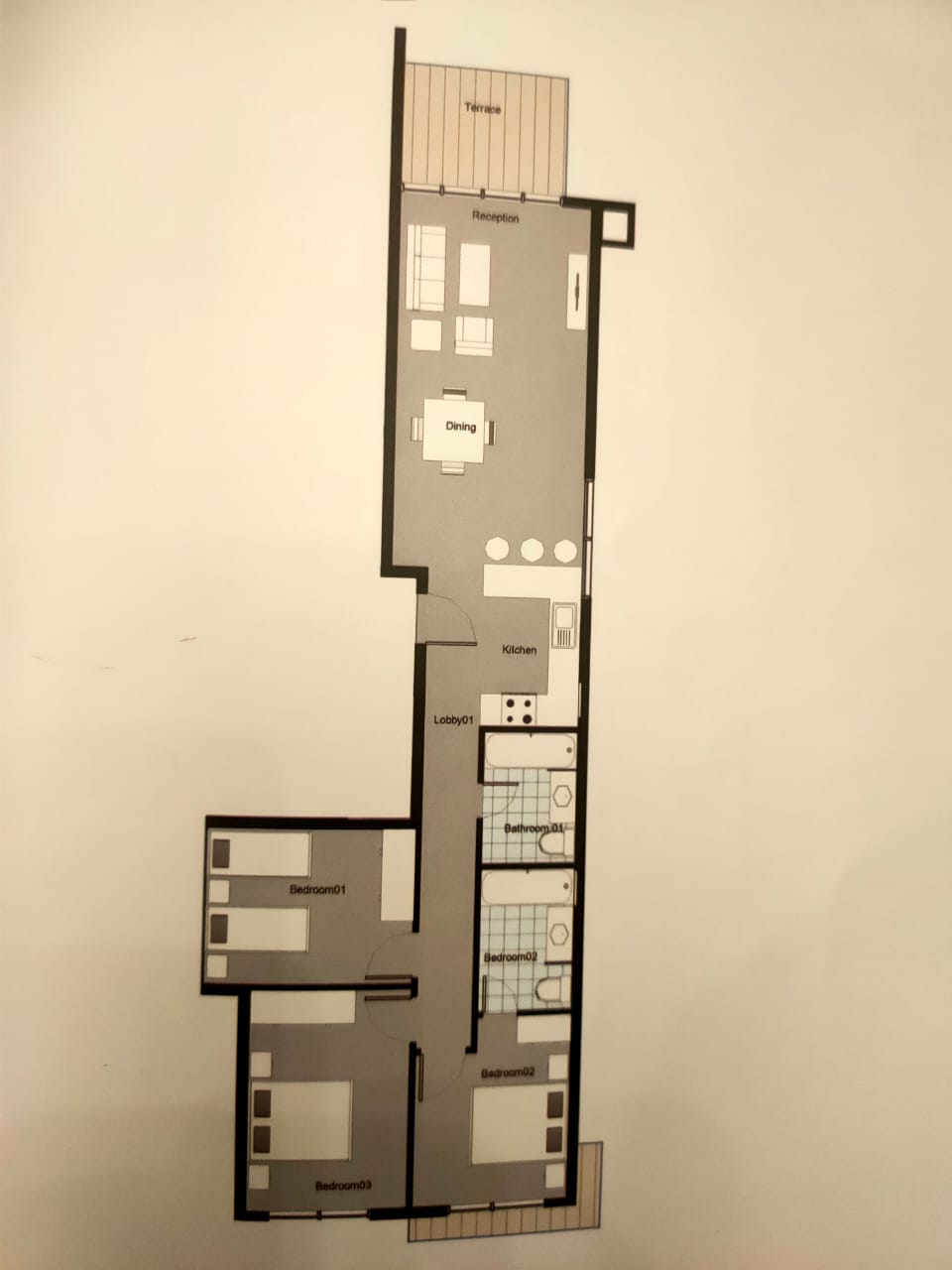 Floor plan for chalet at Murano