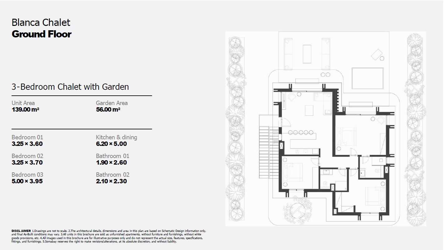 Floor plan for chalet at Blanca