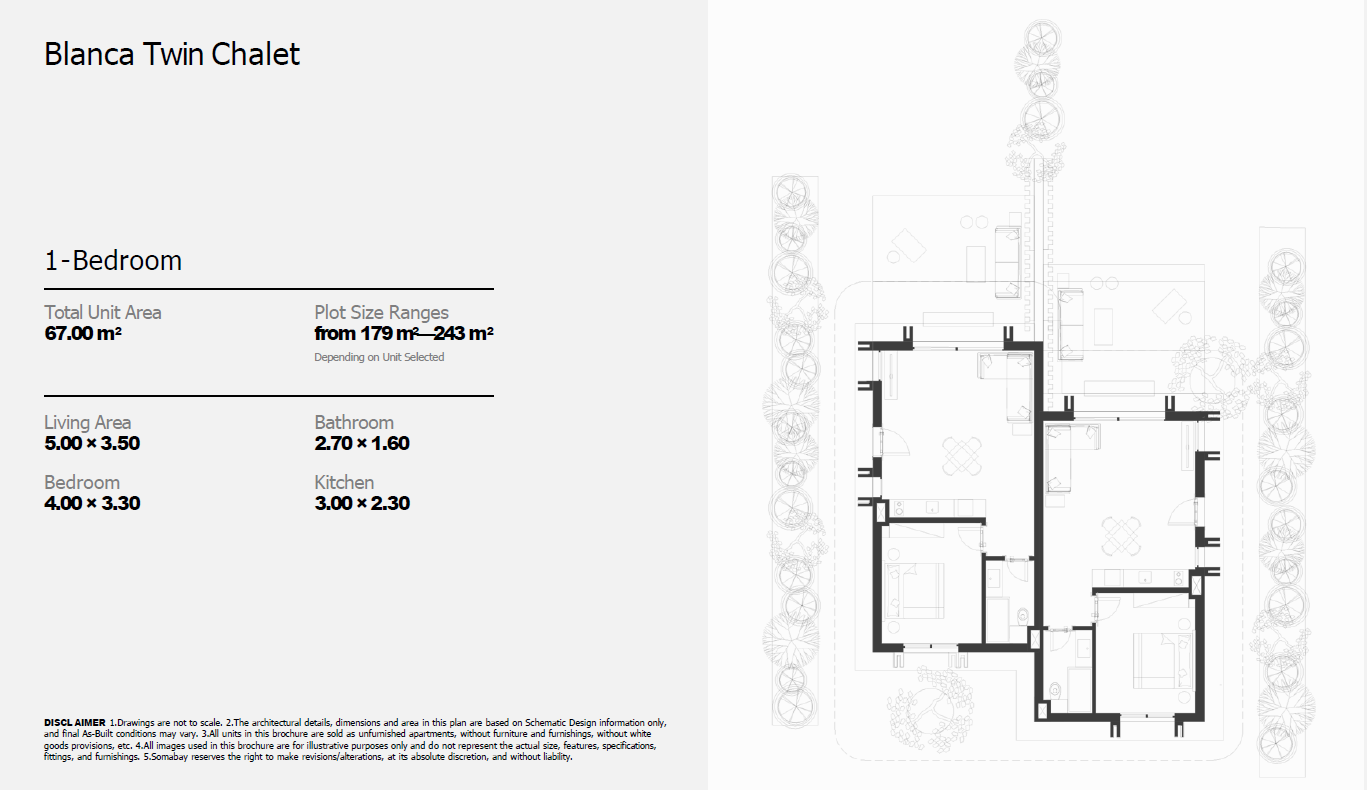 Floor plan for chalet at Blanca