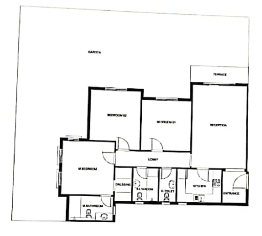 Floor plan for apartment at Mountain View iCity October