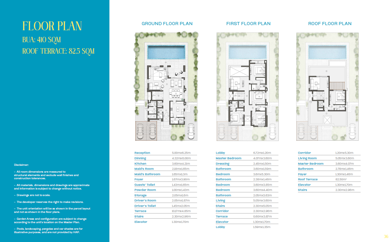 Floor plan for villa at The Valleys