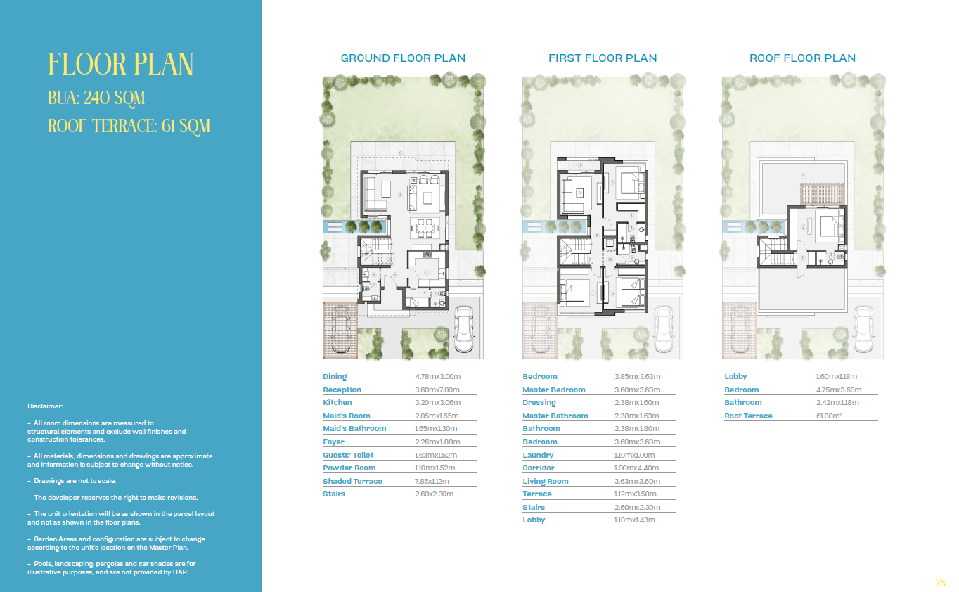 Floor plan for villa at The Valleys