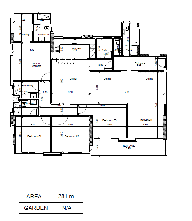 Floor plan for apartment at Scenario