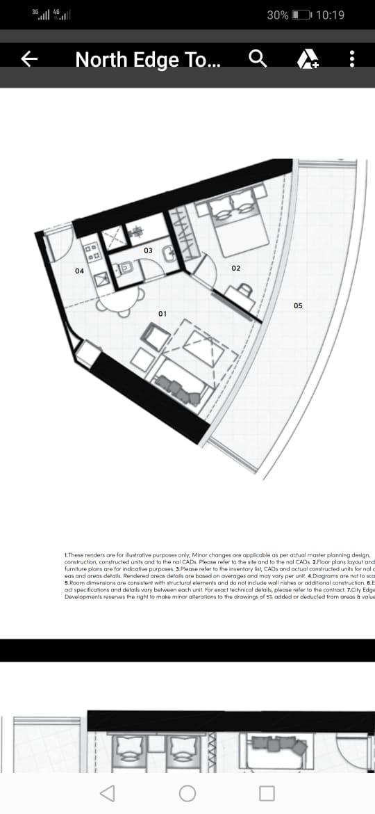 Floor plan for apartment at North Edge New Alamein