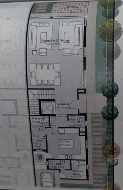 Floor plan for  at Palm Hills New Cairo