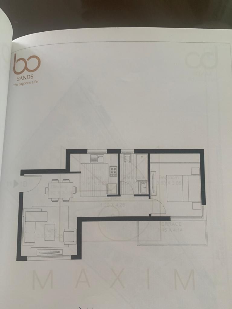 Floor plan for chalet at Bo Island