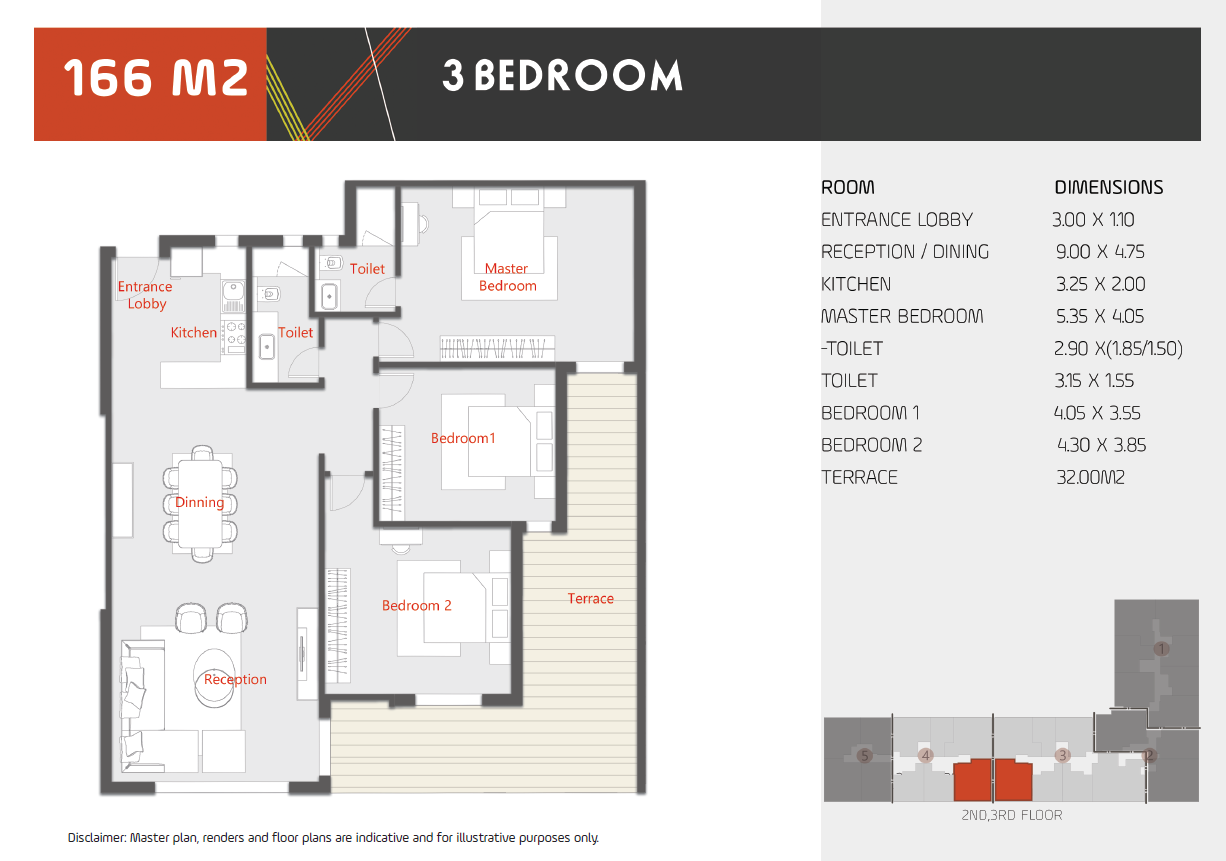 Floor plan for apartment at Al Karma Kay
