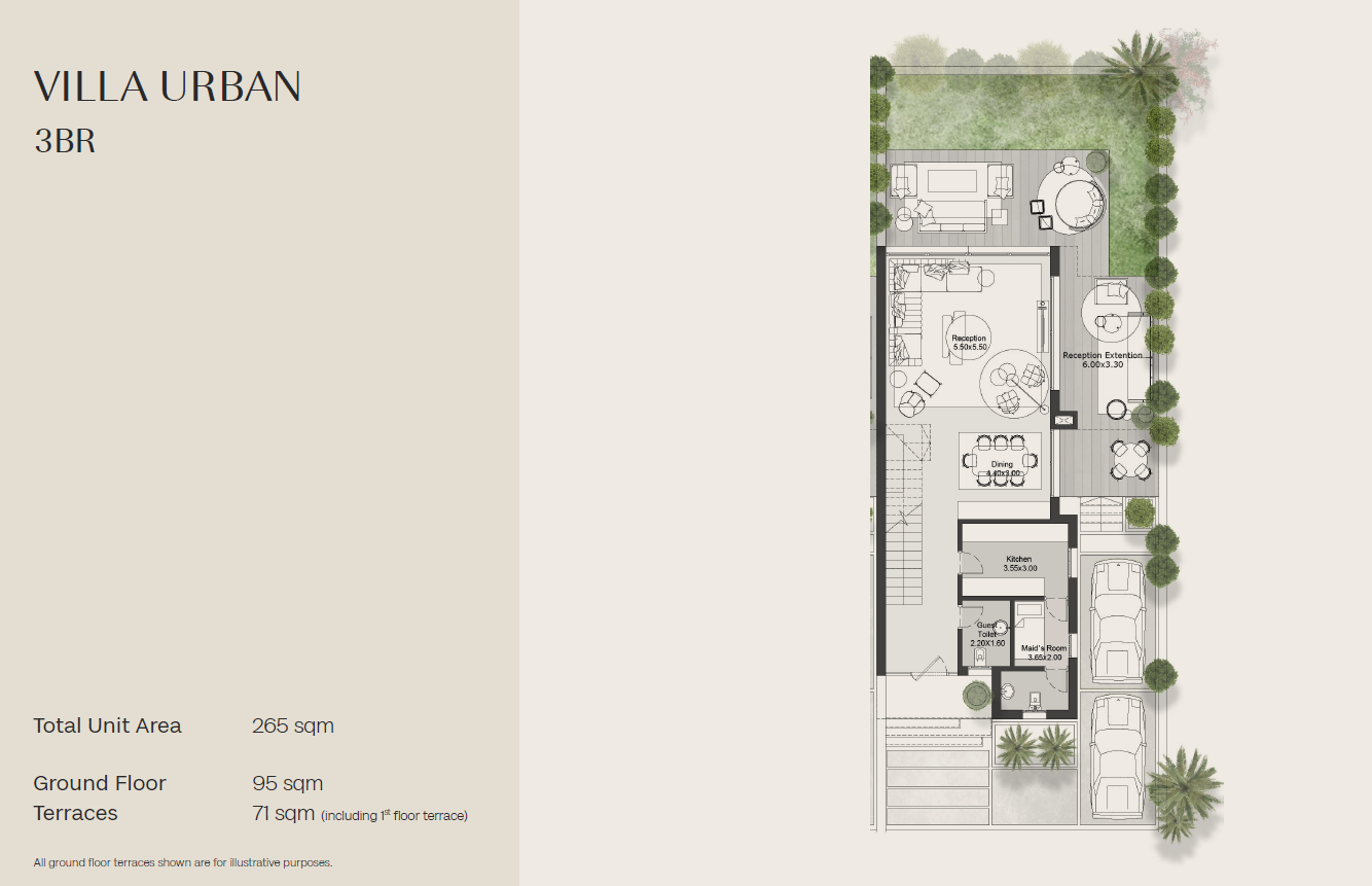 Floor plan for villa at Hills of One