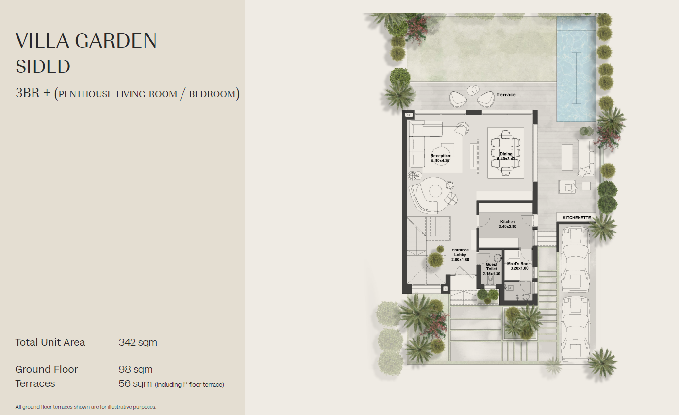 Floor plan for villa at Boulevard Hills-Hills Of One