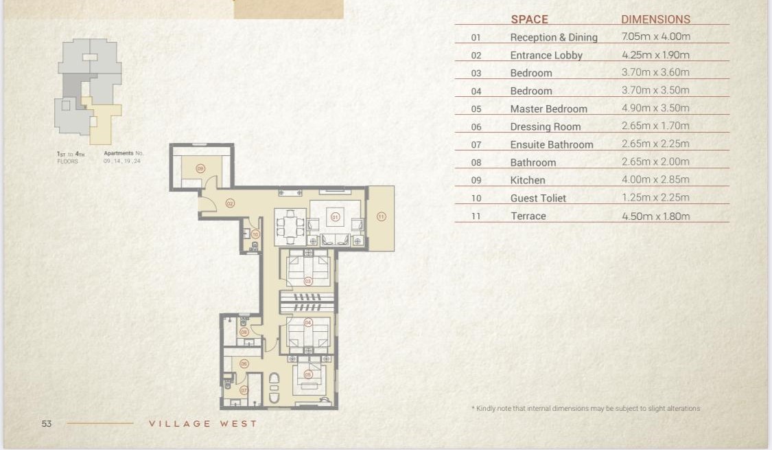 Floor plan for duplex at Village West