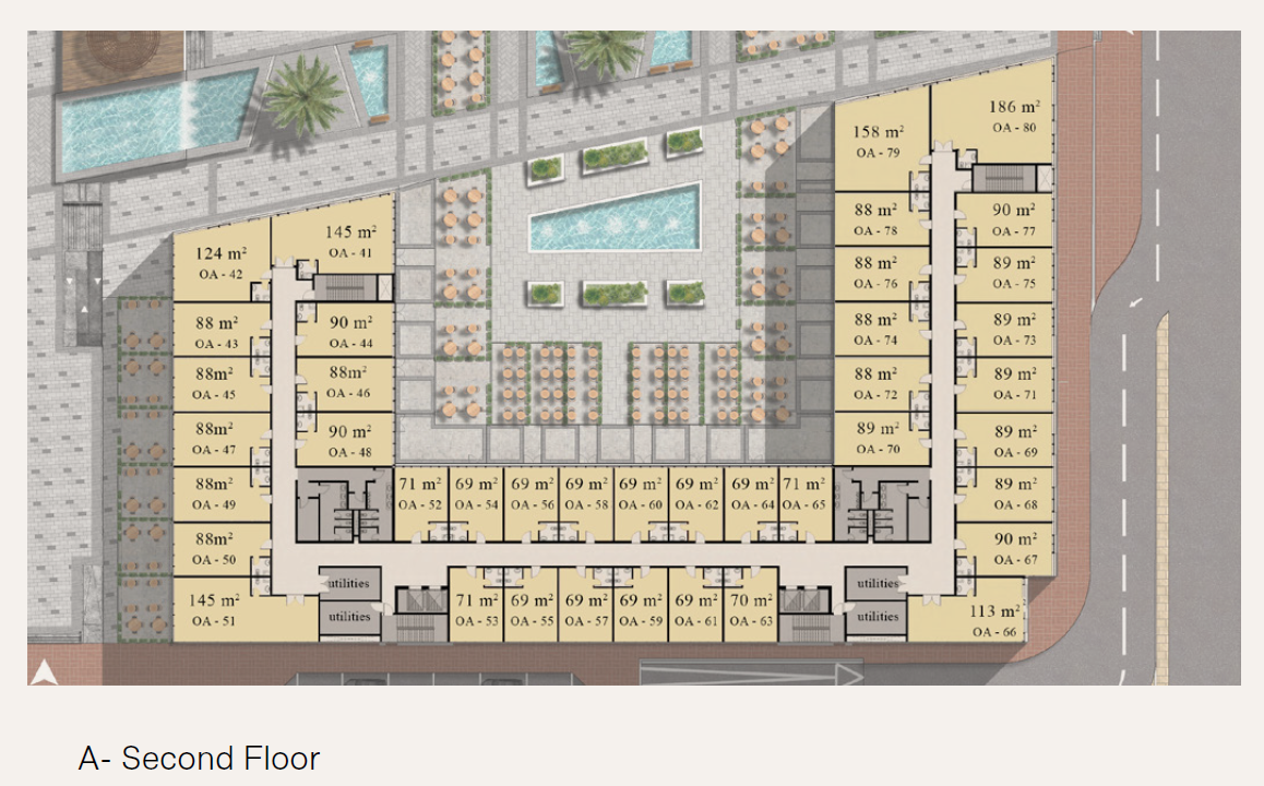 Floor plan for  at Castle Gate
