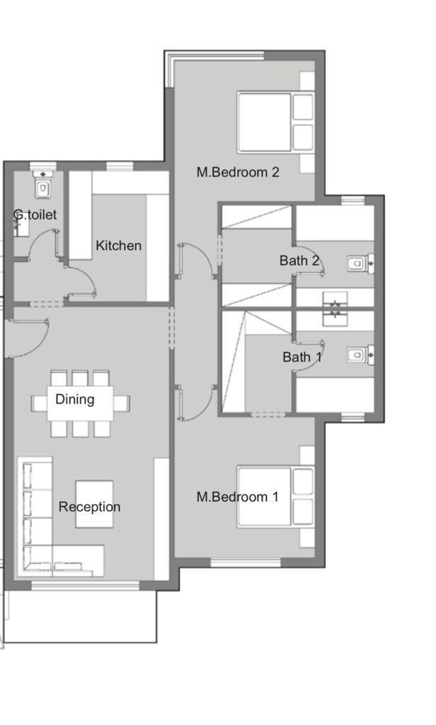 Floor plan for apartment at Badya