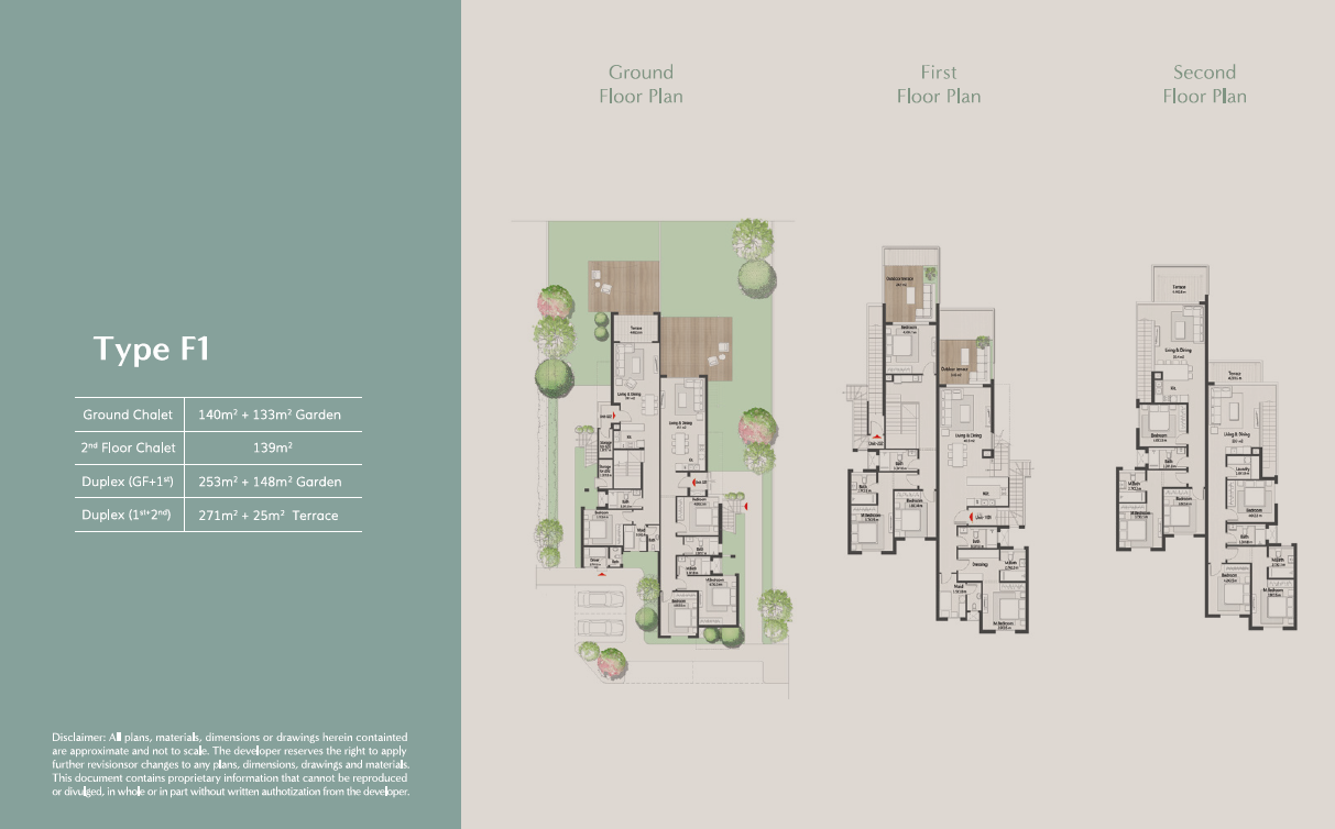 Floor plan for chalet at Masaya