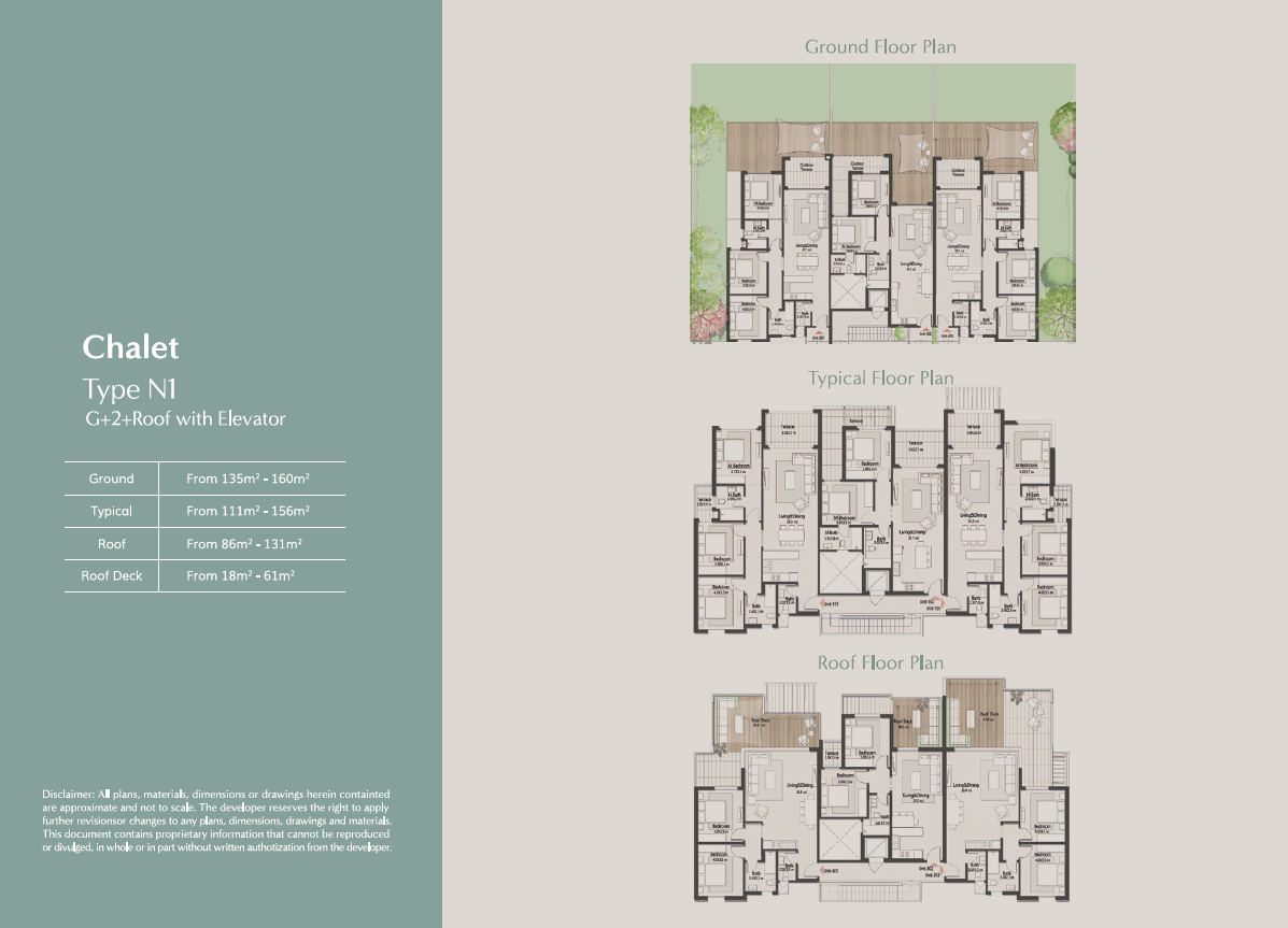 Floor plan for chalet at Masaya