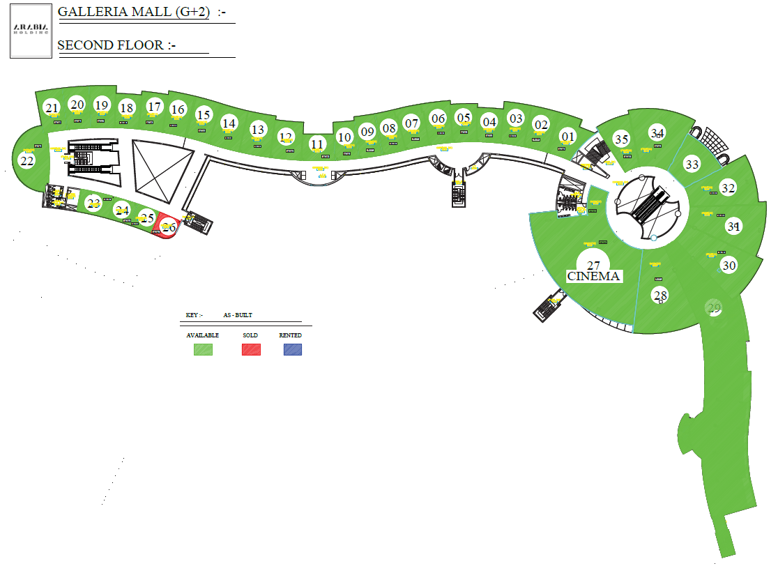 Floor plan for  at Galleria Mall