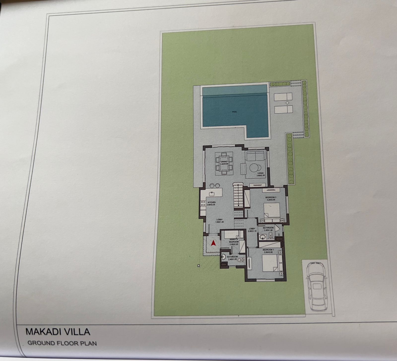 Floor plan for villa at Makadi Heights