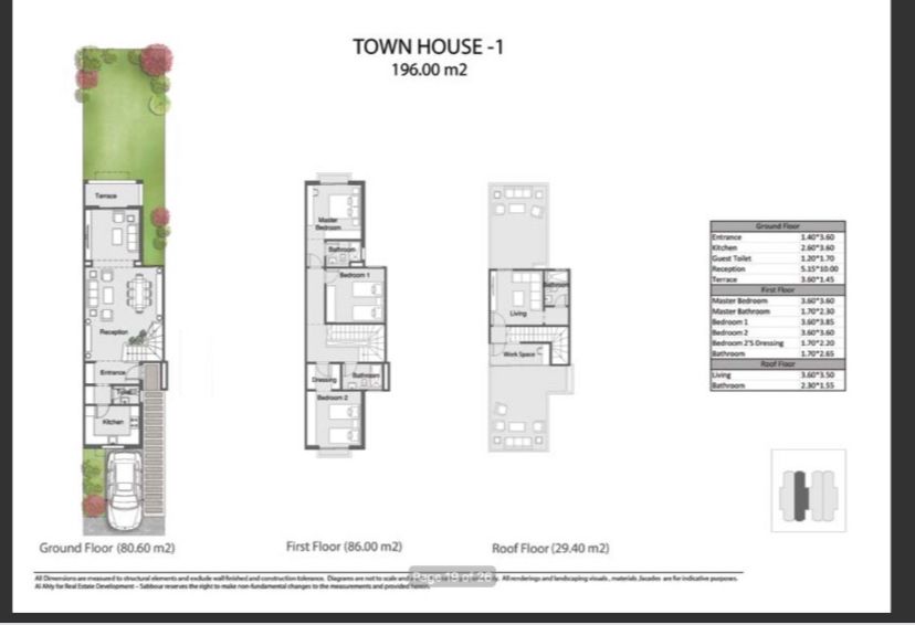Floor plan for townhouse at The City of Odyssia