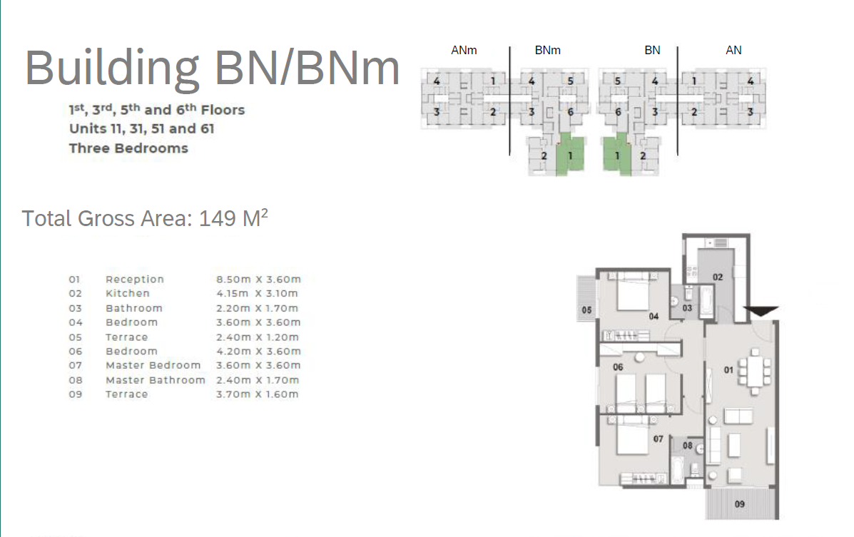 Floor plan for apartment at Il Bosco City