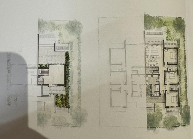 Floor plan for chalet at Silversands